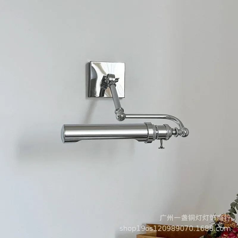 American Lights Chrome Adjustable Wall Sconces with Switch LED Wall lamp Indoor Mirror Sconce Vanity Wall Lights Fixture