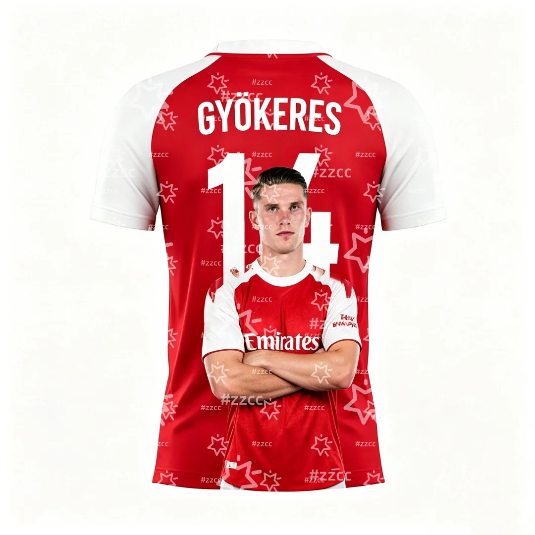 2026 Viktor Gyökeres No.14 Football Jersey Match & Training Kit Summer Sports Men's T-Shirt Children's Clothing Tee Y2k Woman
