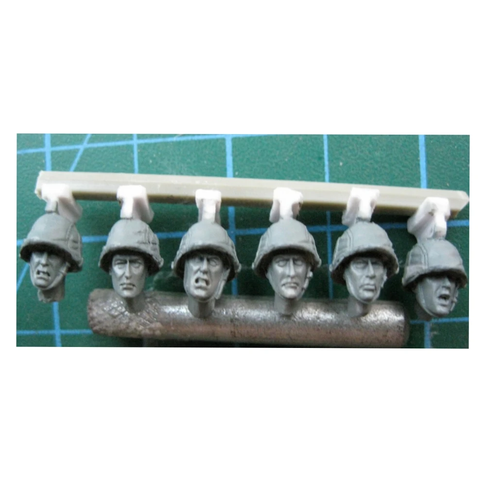 

1:35 Набор из смолы Голова британских войск времен Второй мировой войны (6 фигурок) 02
