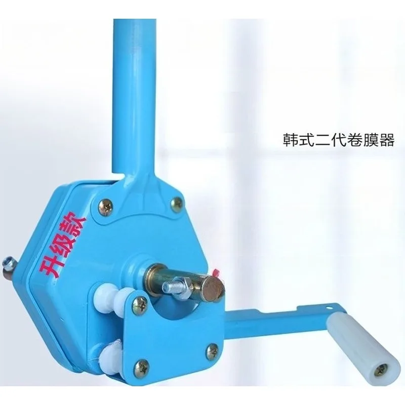 Manual Turbine Film Winder Greenhouse Side Top Roll‑Up Machine for Vegetable Farm Pig House Ventilation Accessory