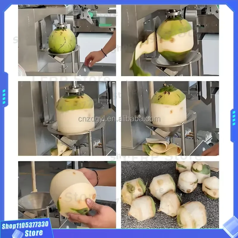 Portable Coconut Shell Remover Tool for Fresh Fruit Peeling Easy to Use Kitchen Gadget for Extracting Hard Shells from