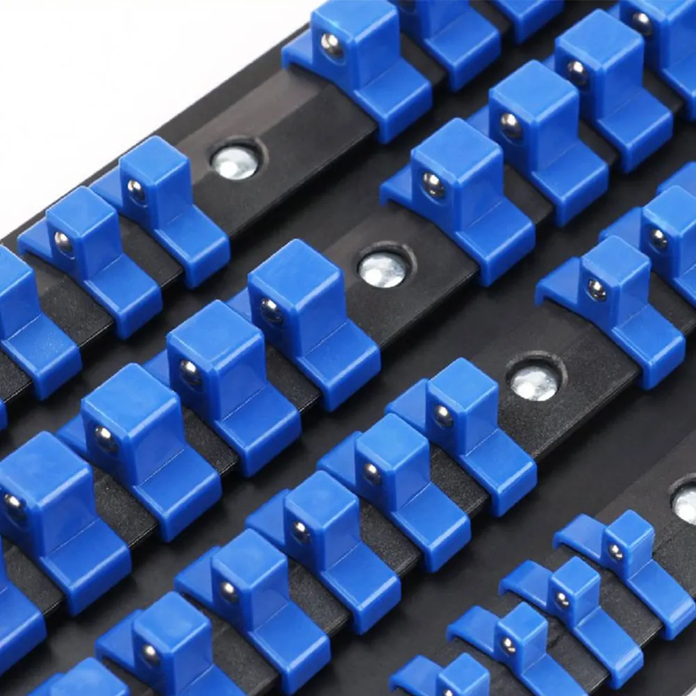 

80pc Multifunctional Socket Holder Universal Storage Rack Rail Organizer Tray 1/4inch 3/8inch 1/2inch Clips