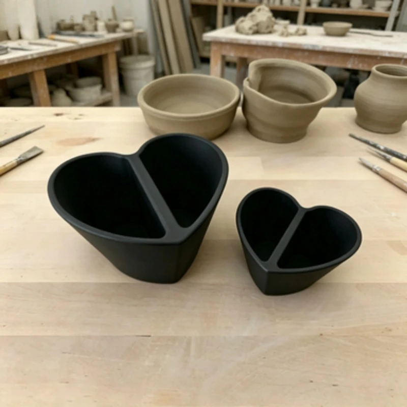 Heart Pottery Trimming Cone&Clay Divider Tool,Clay Shaping Separator Organizer for Potters Hobbyists Handmade Ceramic Clay Craft