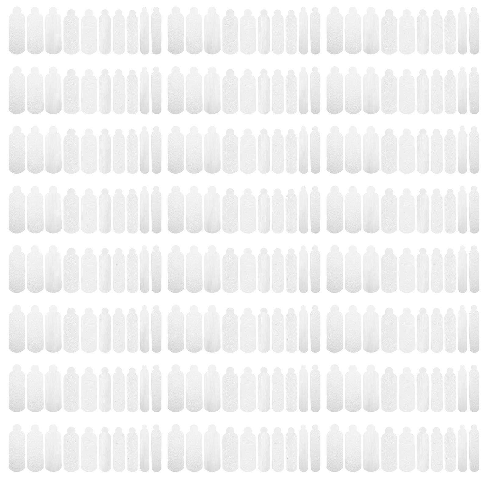 

120pcs Silicone Membrane Sheets 3D Christmas Nail Art Molds Reusable Snowflake Carving Stencils For Diy Resin Design Holiday