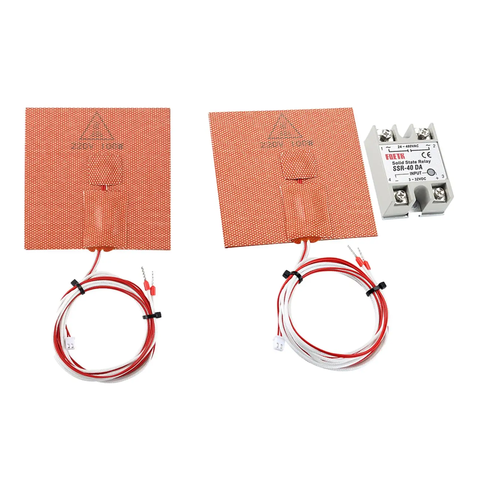 

Силиконовая нагревательная пластина для подогреваемой платформы 3D-принтера, 220В 100Вт, аксессуары для DIY 3D-принтеров