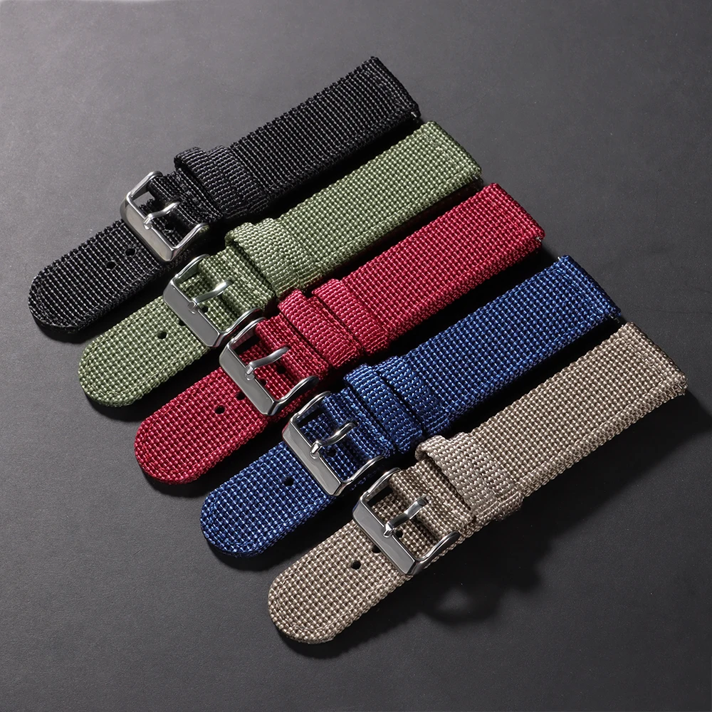 Nylon Watch Band 18/20/22/24mm - Nato Strap Nylon ulasan dan harga