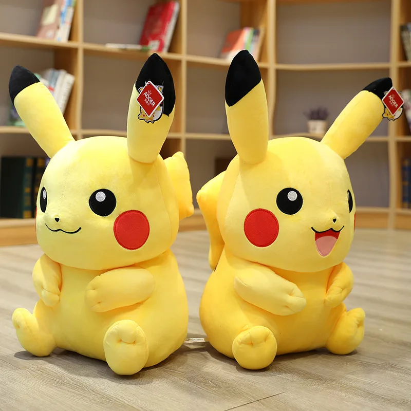 HQ Pikachu Pokemon peluche Kawaii Pikachu peluche bambola di pezza Pikachu Pokemon cuscino da tiro per bambini regalo di natale