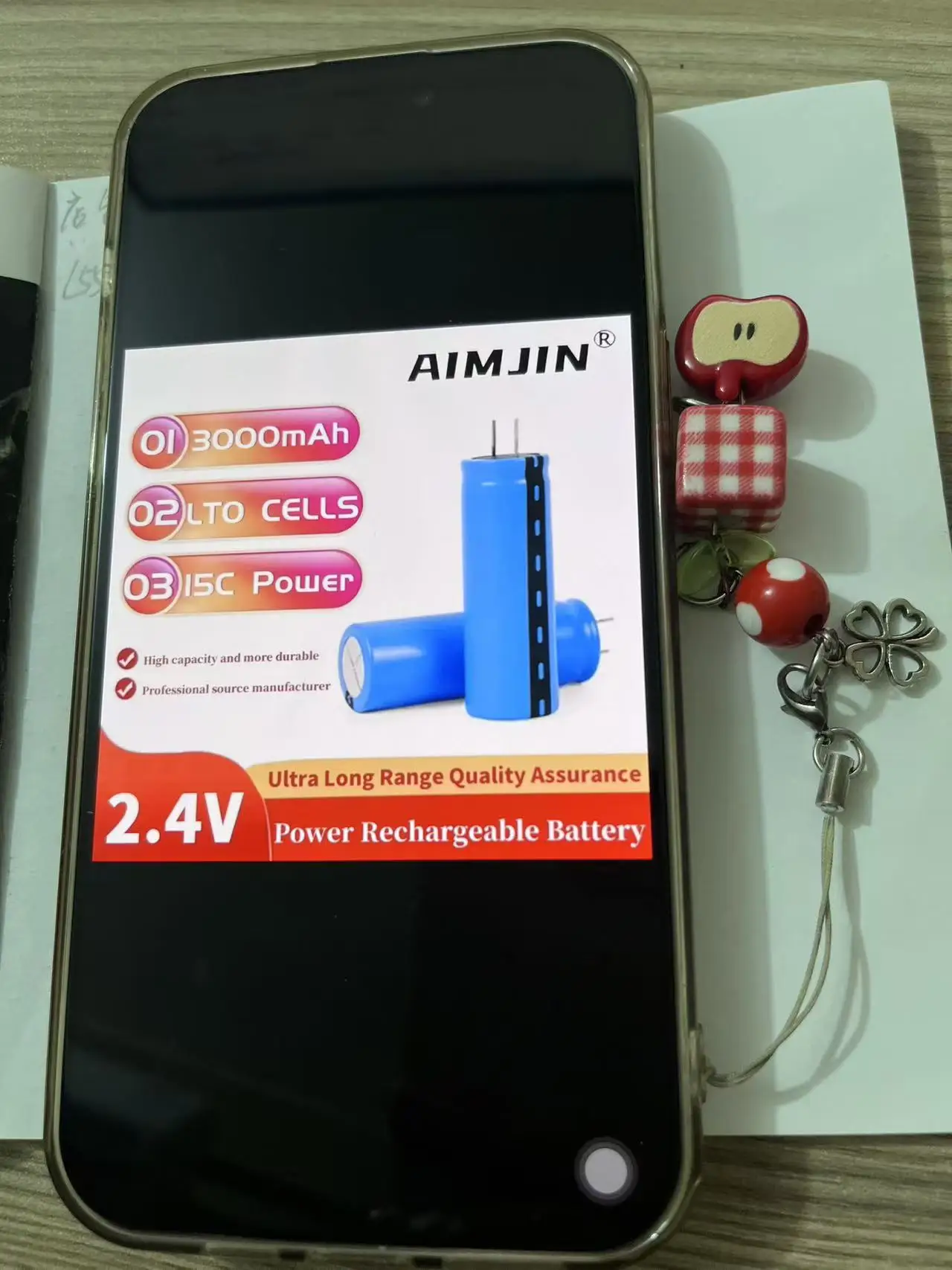 

Original 2.4V 3000mAh 18650 Lithium Titanate Battery LTO 15C Rechargeable Low Temperature Battery 25000 Cycles Flashlight