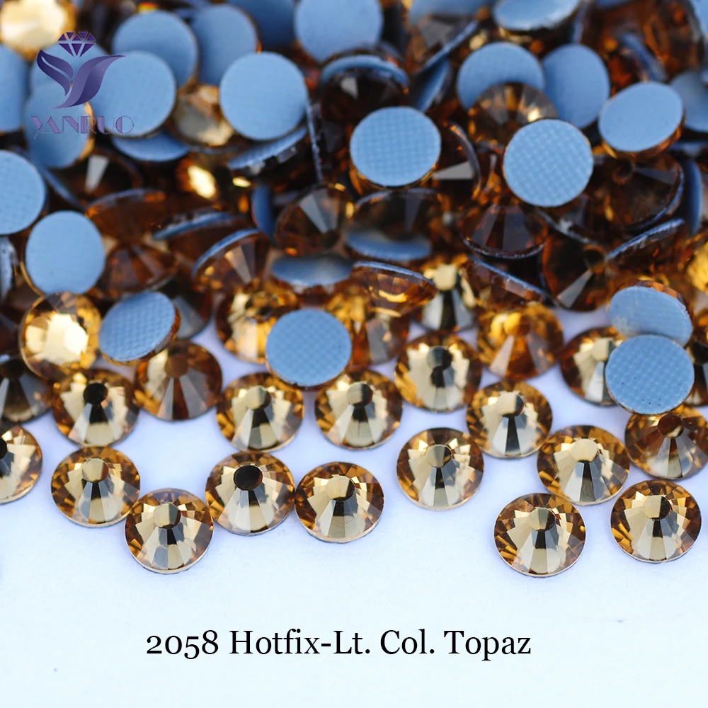YANRUO 2058HF SS4-SS30 Hotfix Strass-Kristalle mit Klebstoff, Nähperlen, Applikationen für Schuhe und Taschen – Detail 13
