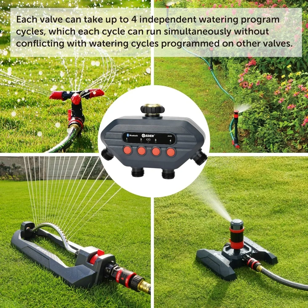 93443 4-Zonen-Bluetooth-Wassertimer |, Edelstahls ch eiben