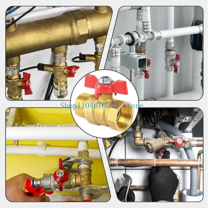 

5asd Male Female Pipe Fitting 3/4Inch Brass Ball Valves for Fuels Gas Water Oil Air