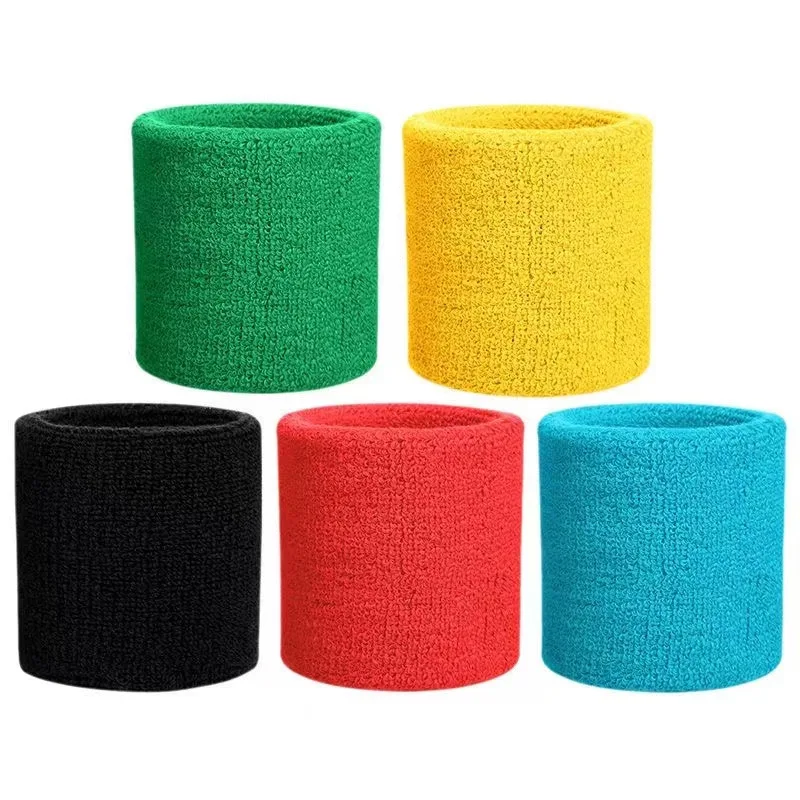 Wrist Sweatband in 9 Different Colors,Made by High Elastic Meterial Comfortable Pressure Protection,Athletic Wristbands Armbands