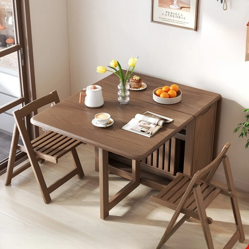

Simple Wooden Dining Table Legs Waterproof Family Extensio Dining Table Kitchen Living Room Set Sala Da Pranzo Furnitures