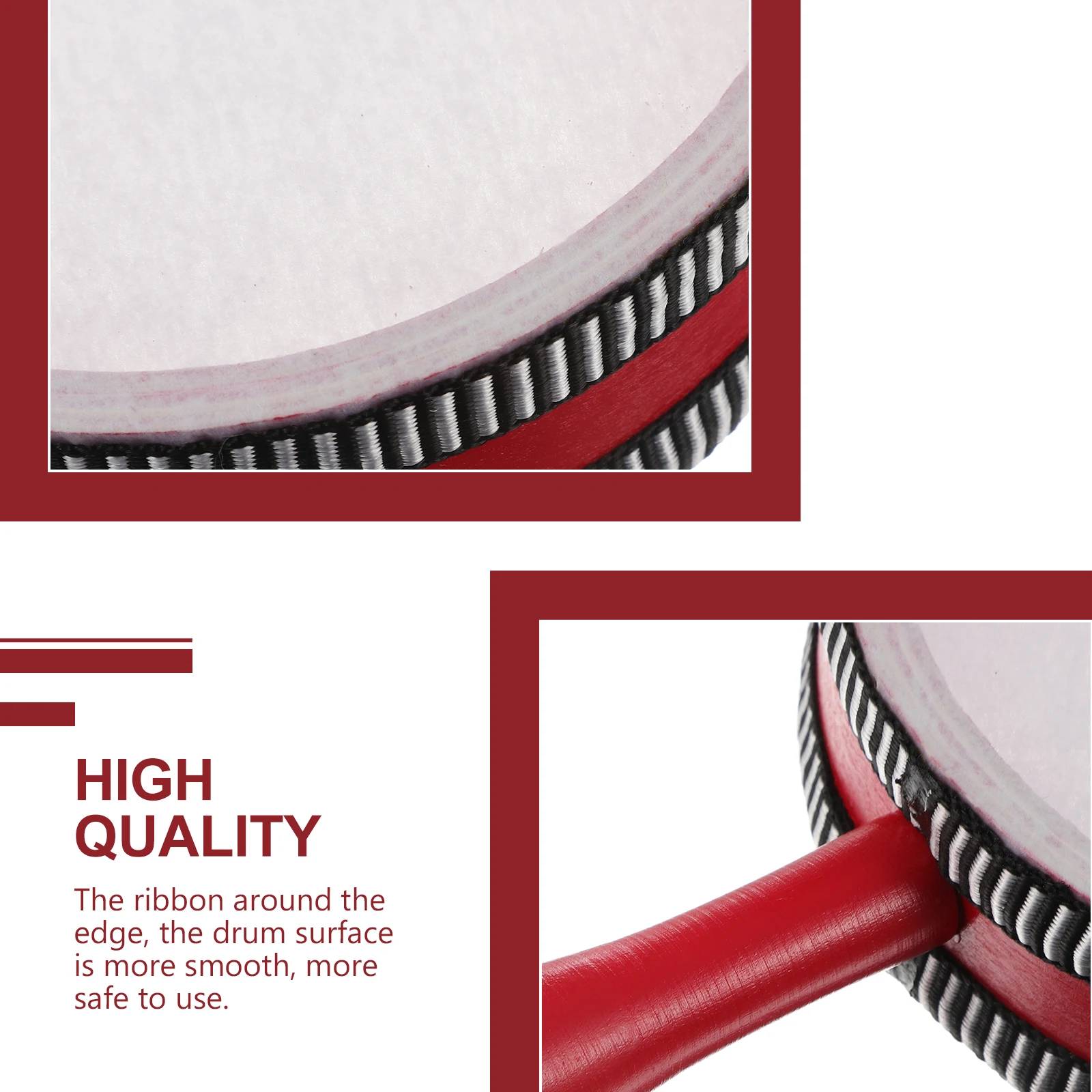 

High Quality Children Rattle-Drum Musical Hand Drum Educational Percussion Instrument Kids Hand Strength Coordination Gift