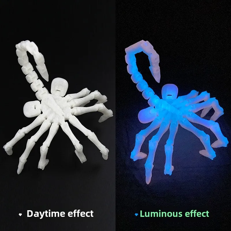 Drukowane 3D ruchome stawy Facehugger zabawki symulacja przegubowa figurka zwierząt ozdoby kreatywny Model dekoracja stołu