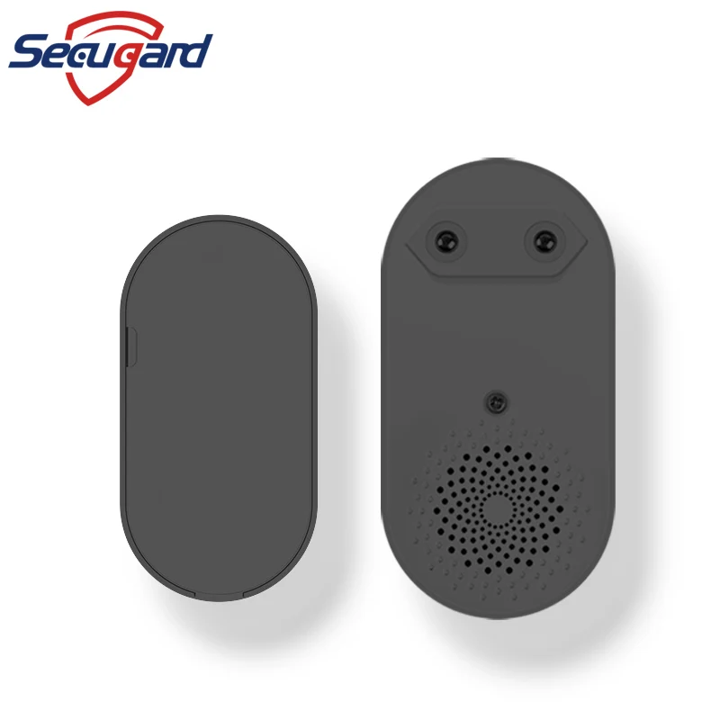 Inteligente sem fio Welcome Door Bell para convidados, Chime Button, Home Alarm Reminder, Receiver Preto, Moda, 32 Músicas