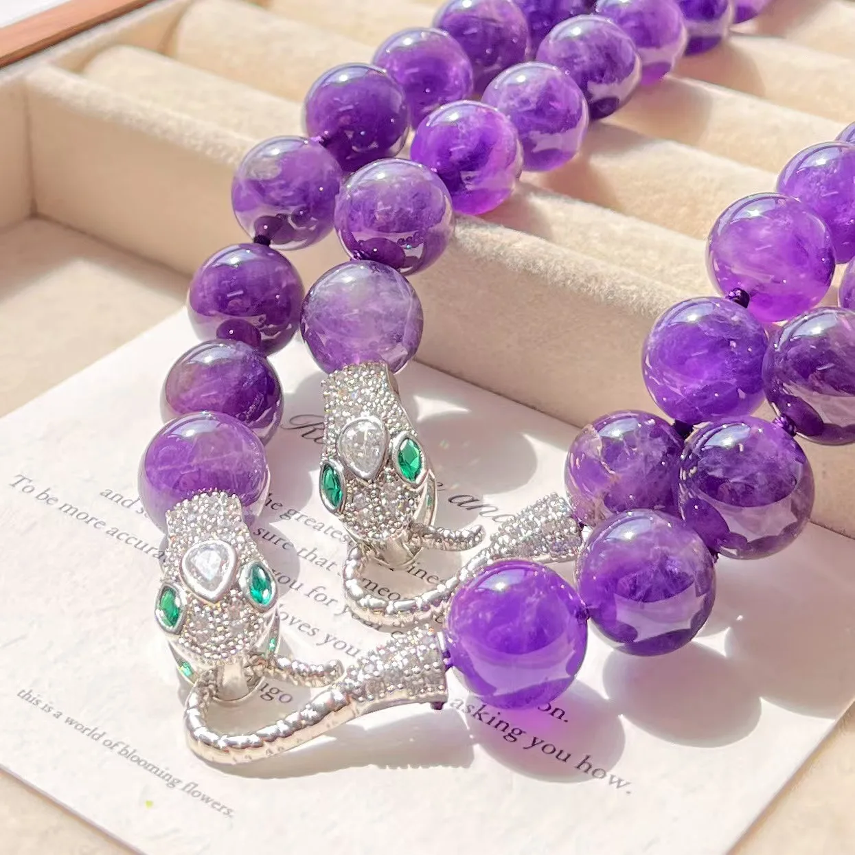 Amethyst Necklace Woman's Jewelry White Shell Pearl Peridot Round Baroque Chocker Nature