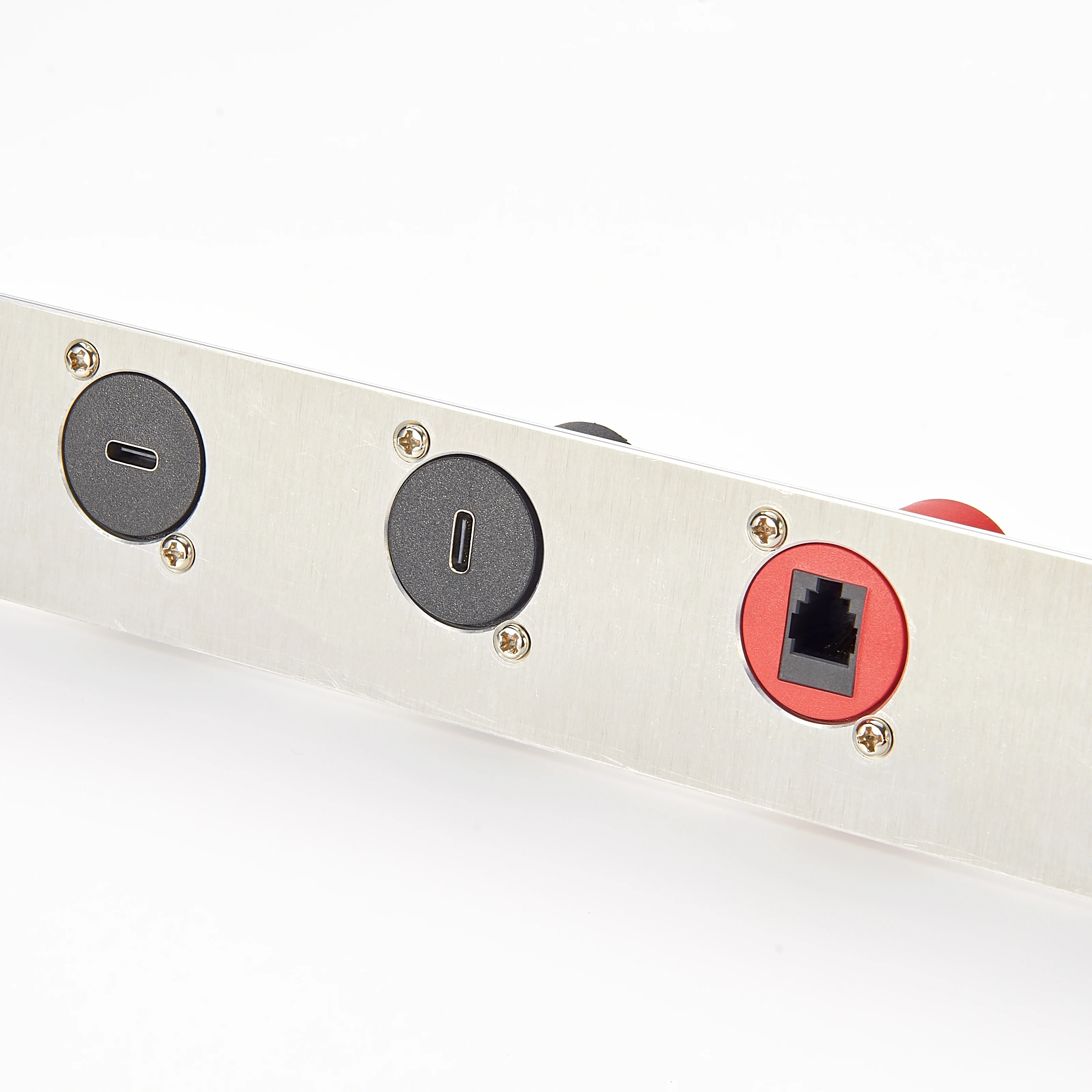 10Gbps USB C to USB C Panel Mount Adapter D-Type XLR Shell Type C 3.1 Female to Female Straight Connector Mounting Socket