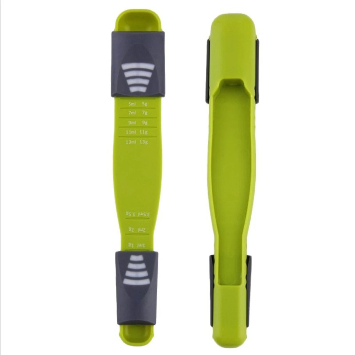 Báscula de cocina ajustable, taza medidora de doble extremo con ocho niveles, cuchara medidora para sal, sopa, café, té en polvo, cocina XXL