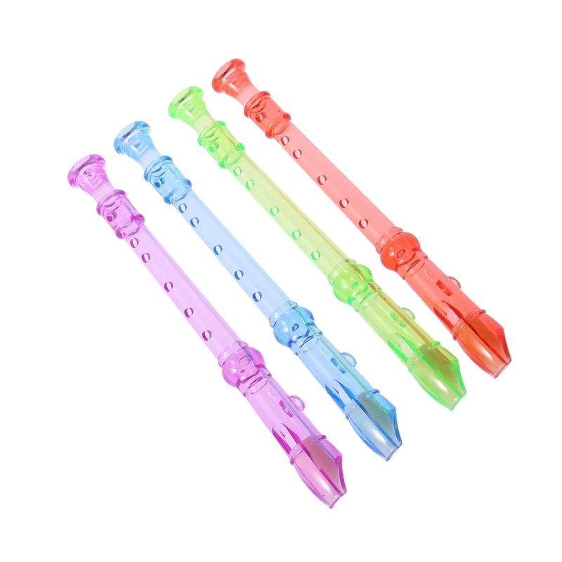 Plastic Musical Instrument Recorder Flute 6 Holes Colorful Children's Gift