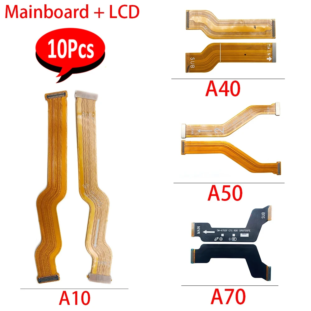 10PCS， NEW For Samsung A60S A20E A10 A20 A30 A40 A50 A60 A70 A80 A90 Main FPC LCD Display Connect Mainboard Flex Cable