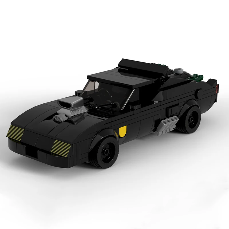

325PCS MOC City Champions Super Car Interceptor Mad Max 1 2 Model Technology DIY Assembly Building Blocks Display Birthday Gift