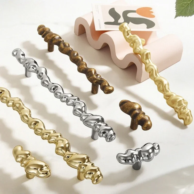 Bright Silver/Gold Cabinet Pull Handle Vintage Brass Wardrobe Door Knob Mini Pull for Shoe Cabinet Nightstand Furniture Hardware