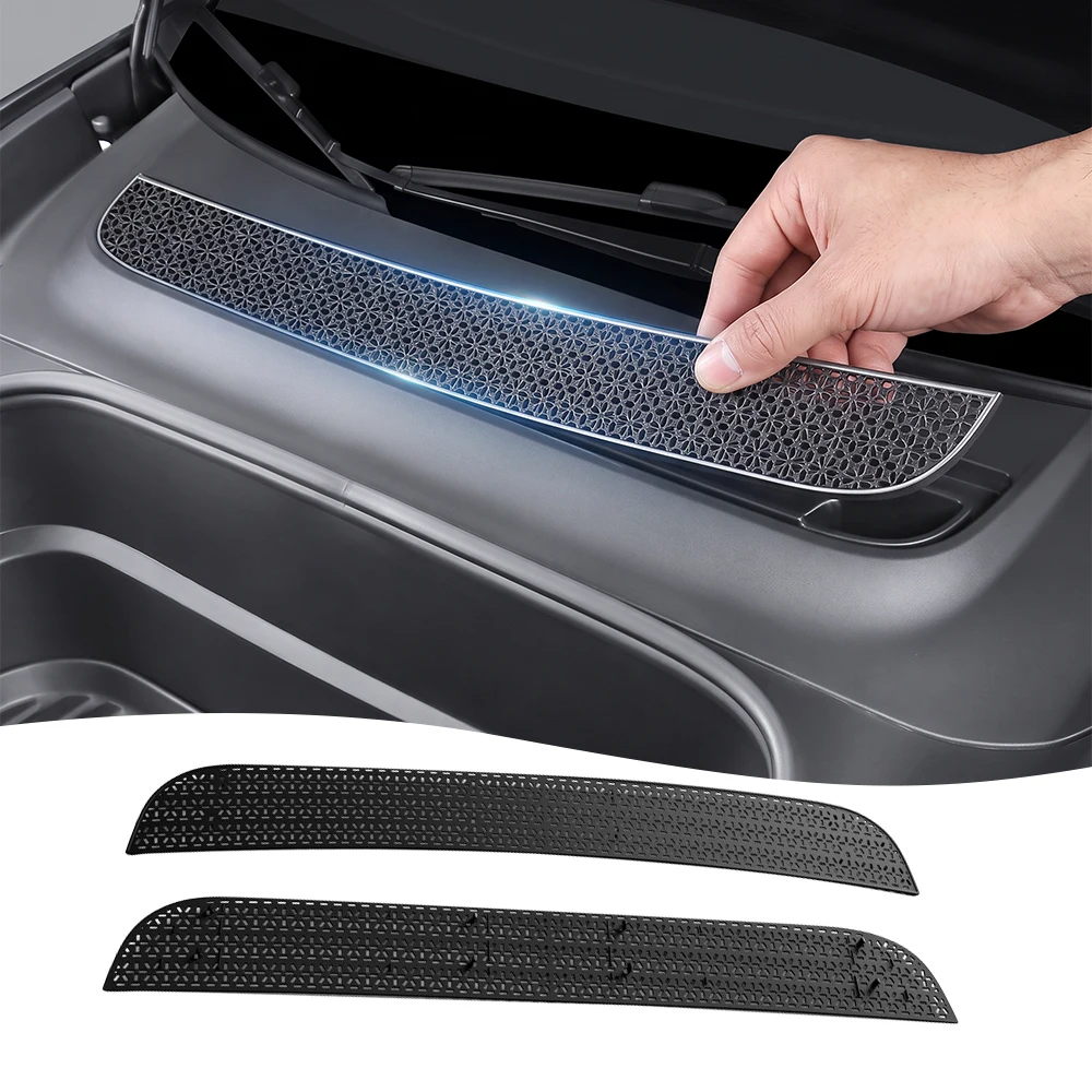 For Tesla Model Y Juniper Model YL Car Insect-proof Net Front Trunk Dustproof Air Intake Vent Grille Filter Protective Cover
