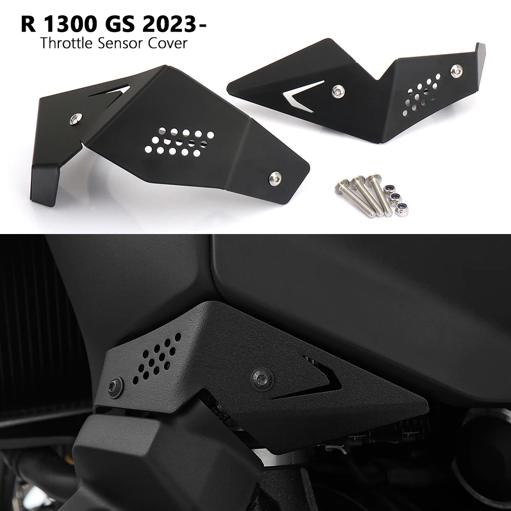 Motorcycle Left And Right Throttle Sensor Body Protector Guard Cover Black For BMW R 1300 GS R1300GS r1300gs 2023 2024