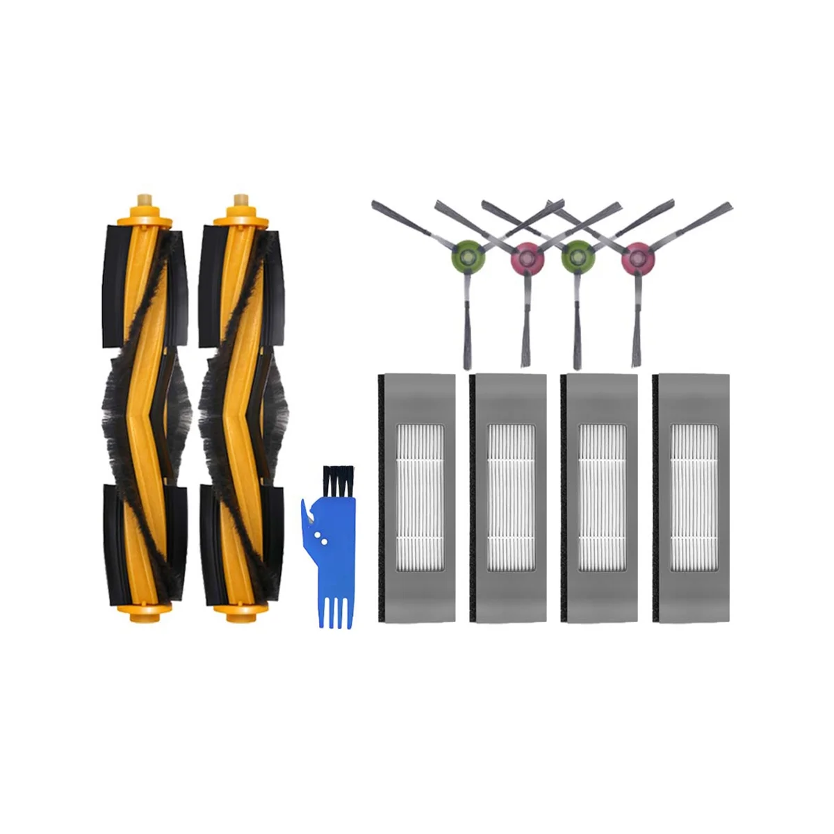 

A06P-Для Ecovacs DEEBOOT OZMO T8+ / T8 AIVI / T8 Max Ecovacs DEBOT N8+ / N8 Plus / N8 Pro Запасные части Основная боковая щетка