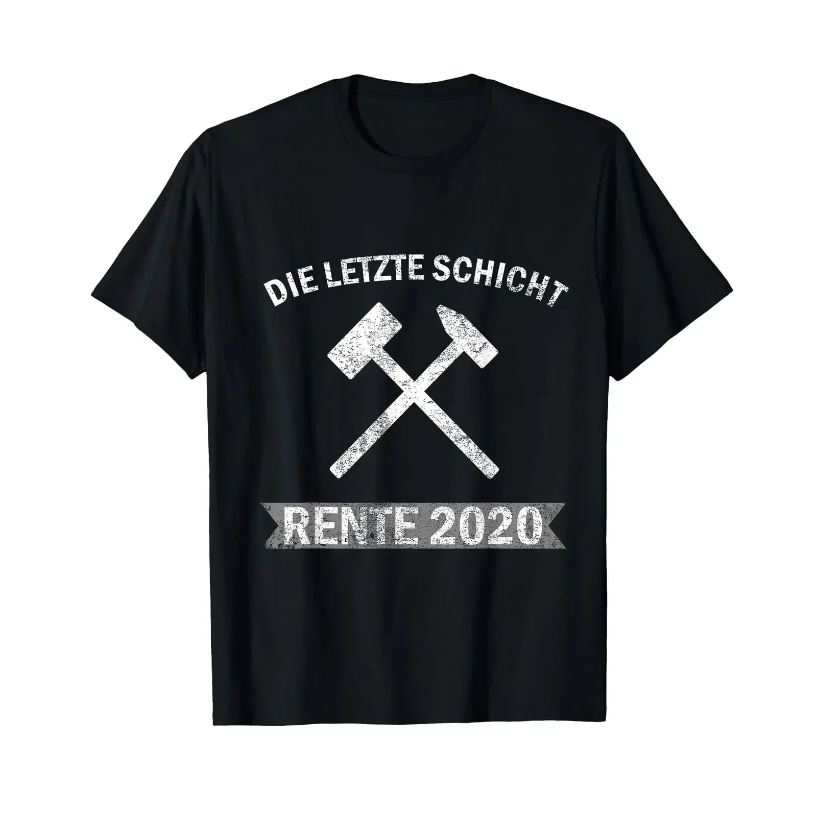 The Last Shift Retirement 2020 Mining Underground T Shirt vintage Washed Slightly Unisex homme Stylish Comfortable Breathable