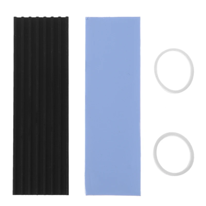 1pcs Aluminum M.2 Hard Disk Heatsink Heat Dissipation Radiator Cooling Silicon Thermal Pad Cooler for NGFF NVME M2 2280 PCIE SSD