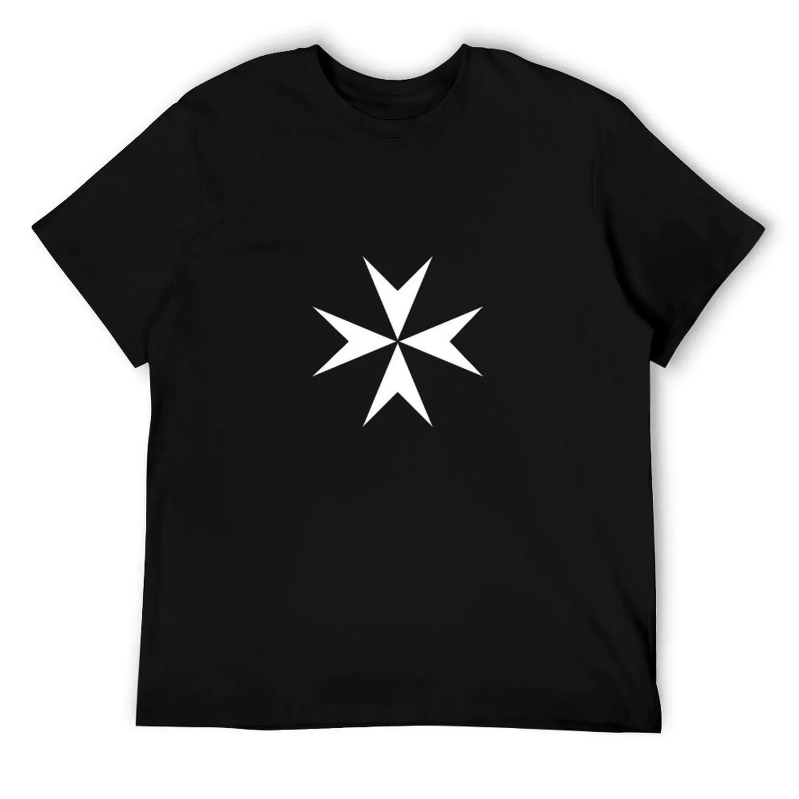 

Cross of the Order of St. John. MALTA, MALTESE. T-Shirt men t shirt cotton 100% t shirts for man graphic vintage T-Shirt