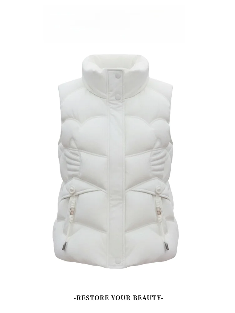 

Женский утепленный жилет на флисовой подкладке из хлопка, теплый зимний, для повседневной носки, с дизайнерскими вставками, на молнии