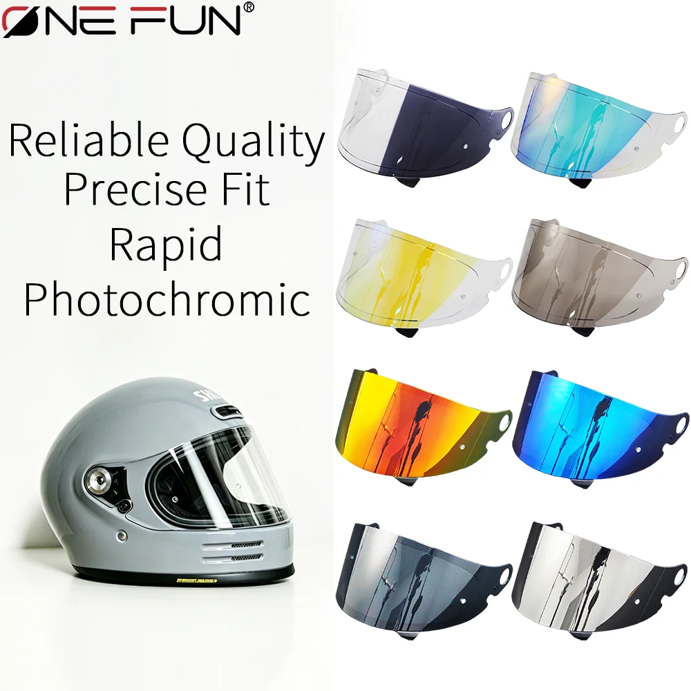 Glamster Photochromic visor For SHOEI Glamster CPB-1V Replacement Helmet Visor, Waterproof Lens Shield