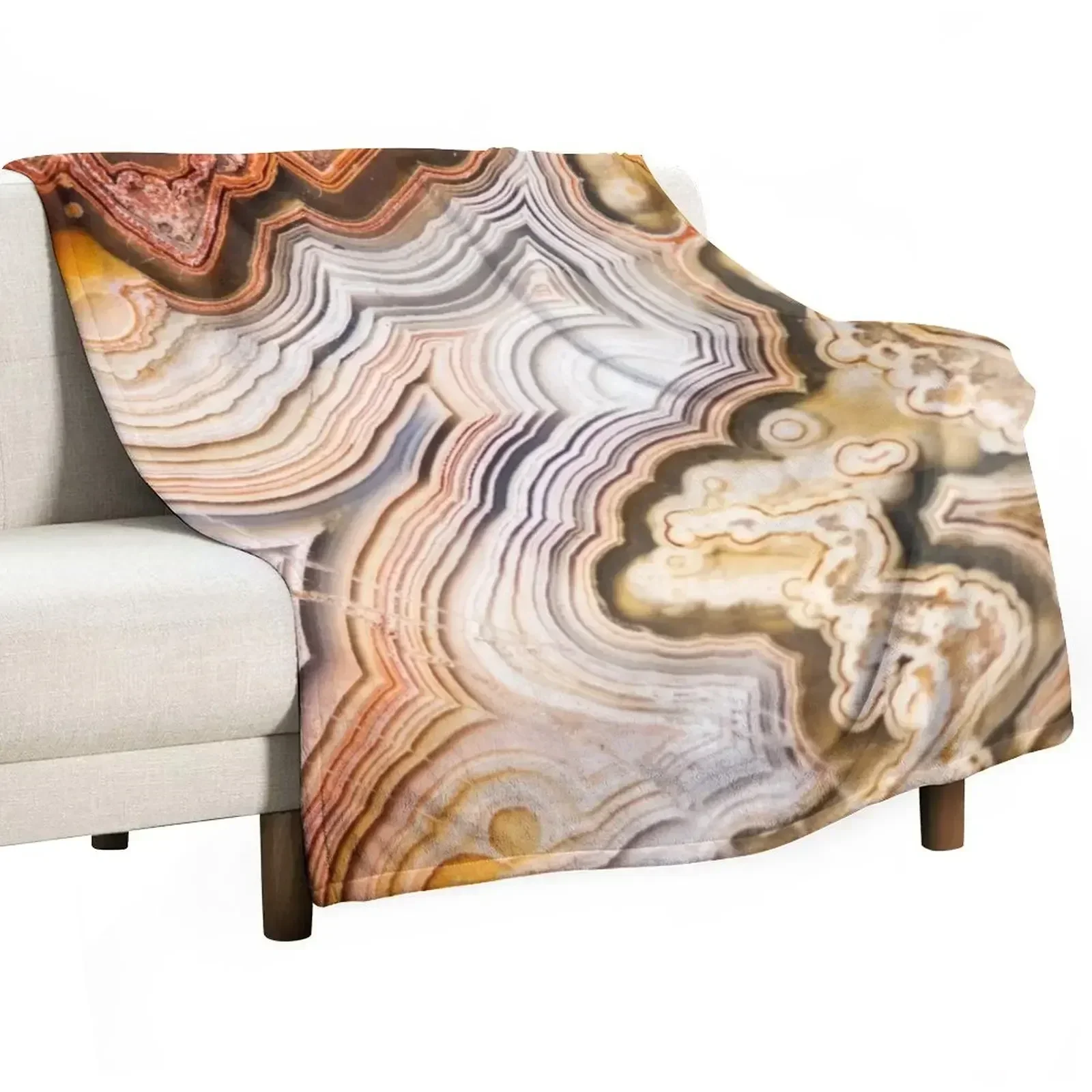 Geode Agate Throw Blanket Hair cosplay anime Sofa Quilt Decorative Sofa Bed Nap Blankets
