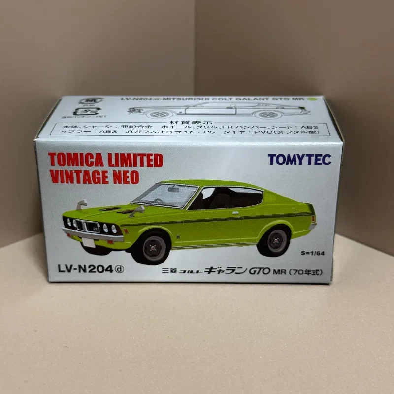 TAKARA TOMY TOMYTEC-Tomica Diecast Metal Modelo, Mitsubishi Colt Galant GTO MR, Liga Toy Motor Presentes, TLV-204c TLV-204d