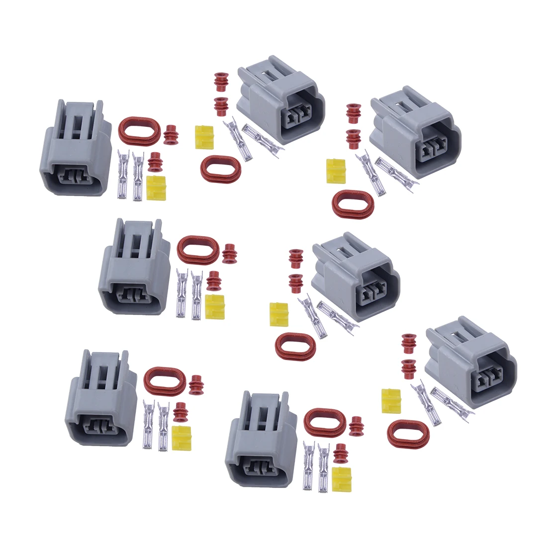 8 Set Female Ignition Coil Connector Replacement Fit for ford 4.6L 5.4L Modular 6.8L V10 Triton Motors 1991-2010 2011