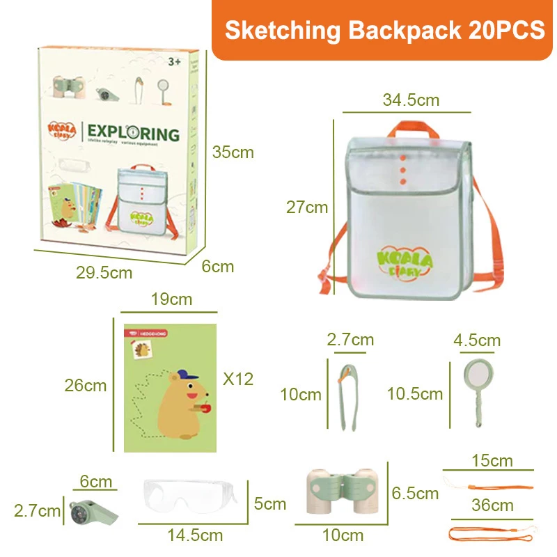 Novo kit de brinquedos de aventura infantil caixa de observação de insetos ao ar livre exploração da natureza brinquedo de acampamento das crianças desenvolvimento de interesse