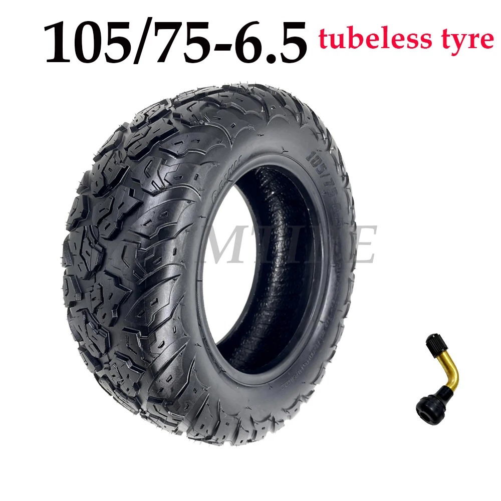 

105/75-6.5 Tubeless Tyre Widening and Thickening Off-road Vacuum Tire for Electric Scooter Accessories