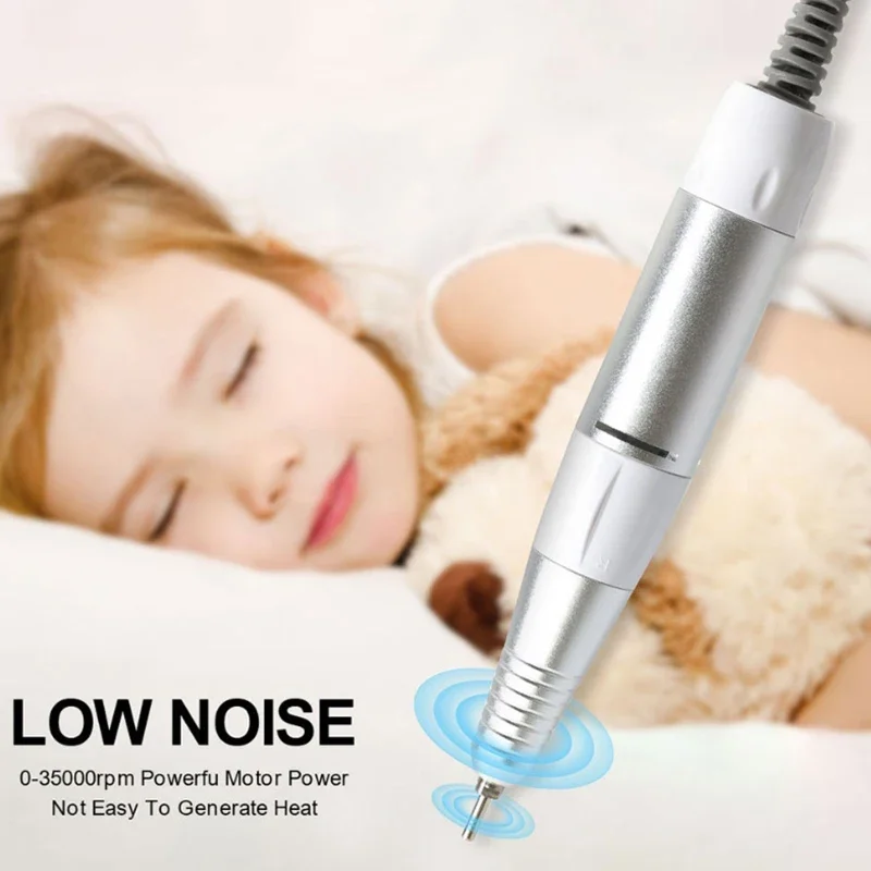 Ultra Leise Elektrische Datei Polnischen Griff Nagel Polierer Zubehör Fünf Pin Stecker Ersatz Werkzeug Maniküre Schönheit Zubehör