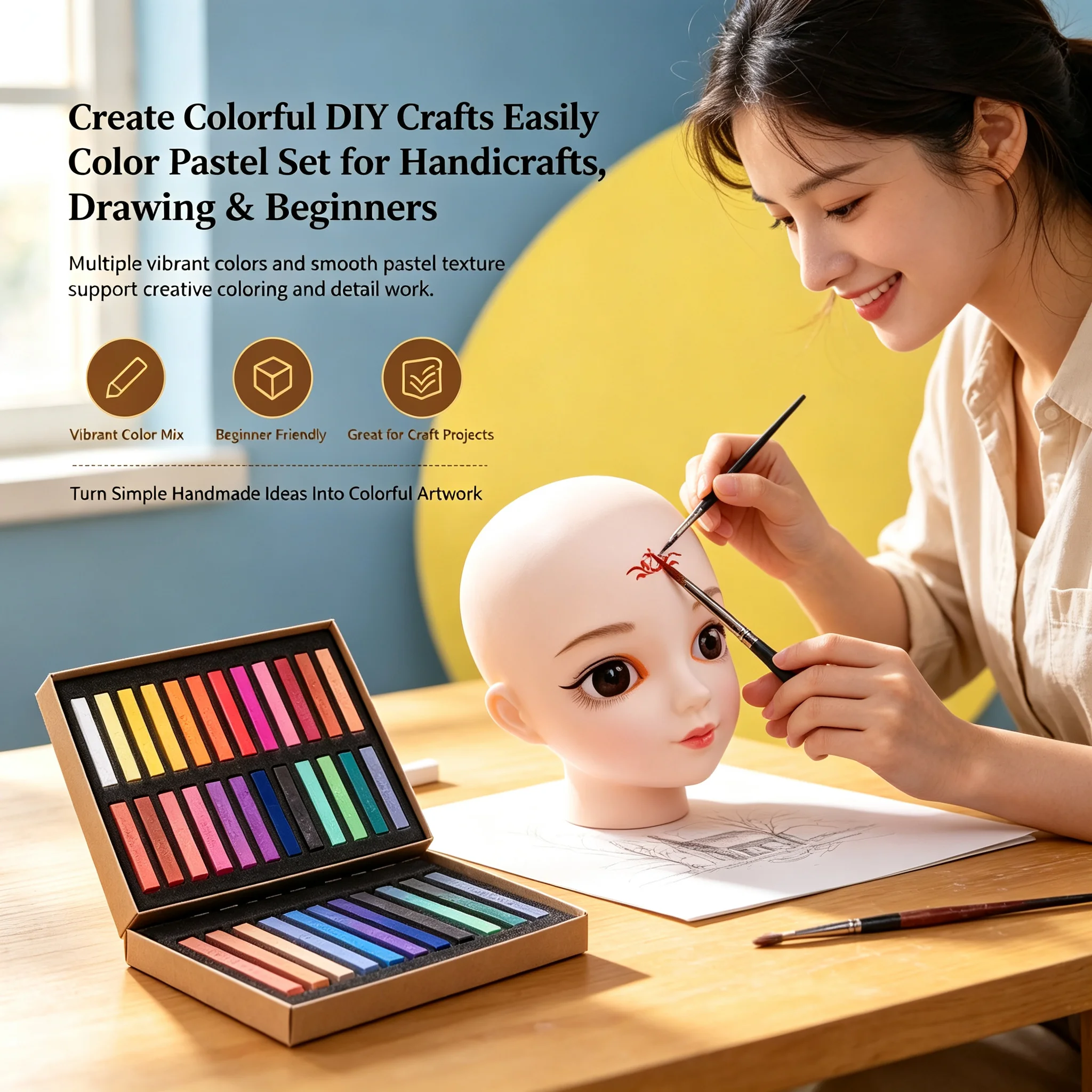 Chalk Pastel Set - Set de Tizas de Colores para