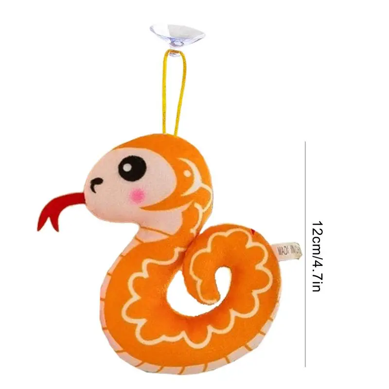 Stuffed Snake Plush Plushie Keychain Pendant Purse Backpack Accessories Cartoon Printed Plush Snake Doll For Backpacks Cute