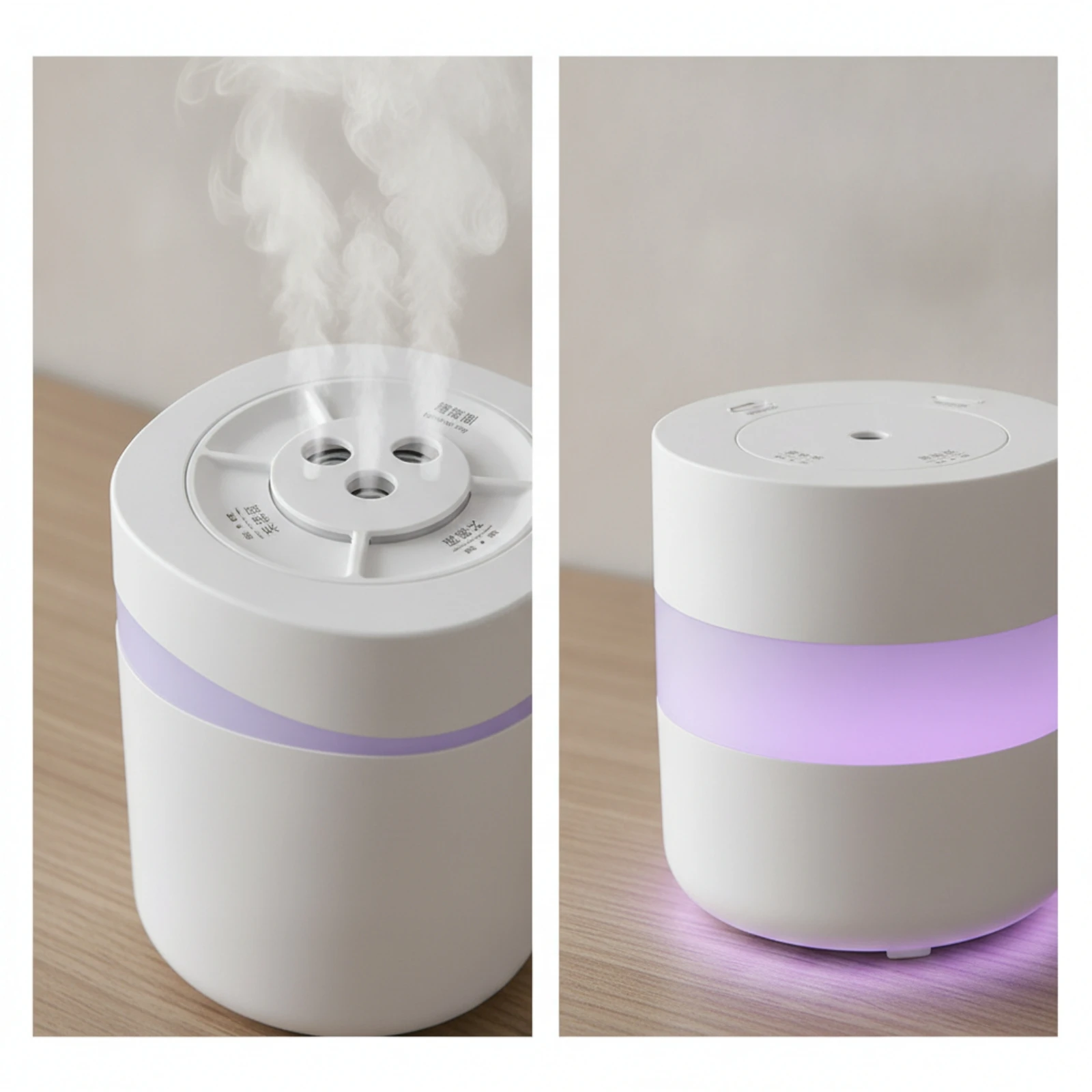 Humidifier with Distant Control Whisper Quiet Desktop Humidifier Mist Maker Compact Smart for Light Sleepers, Bedroom, Dorm Room
