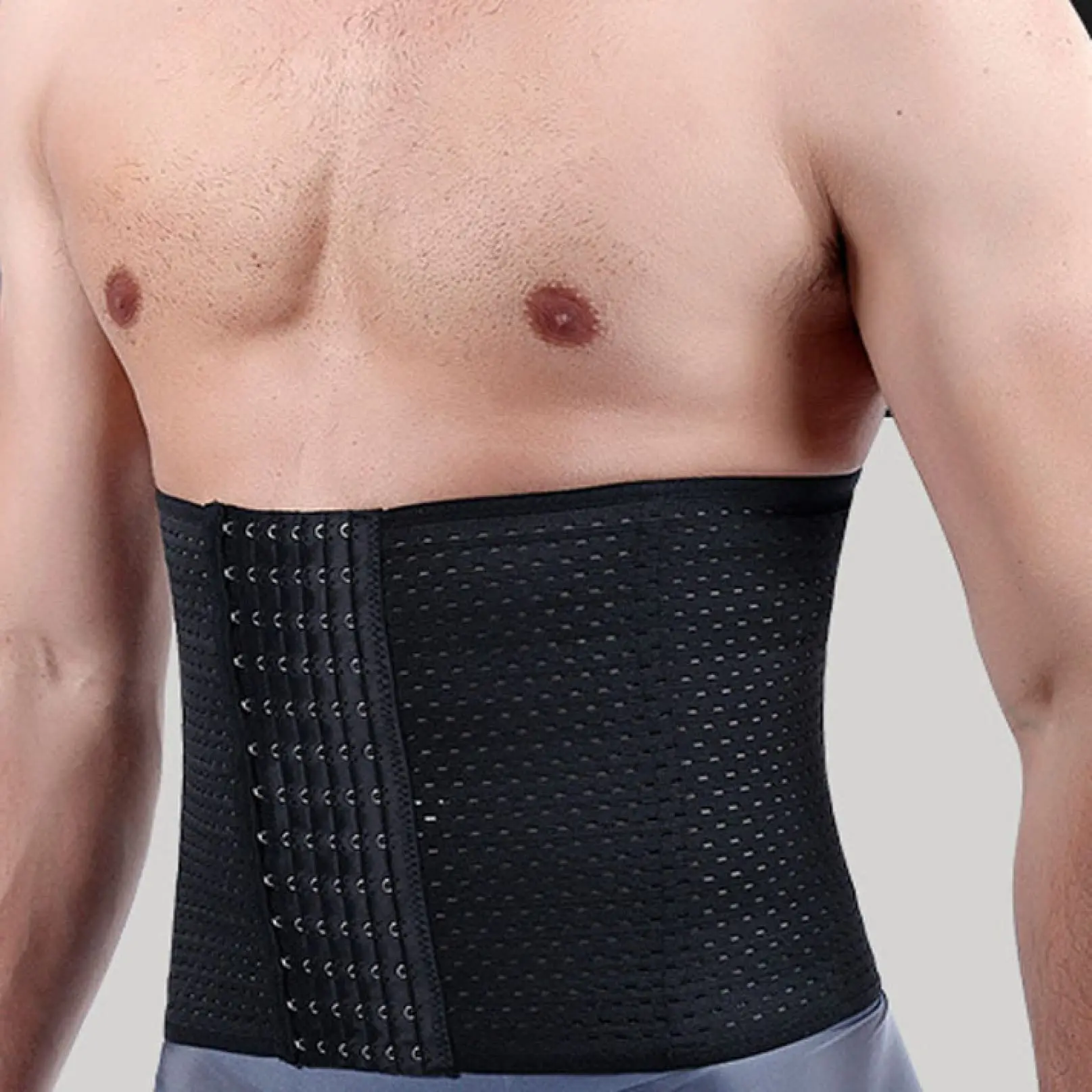 Moldeador de compresión para hombre, entrenador de cintura, cinturón recortador para Abdomen, moldeadores de vientre, Control de barriga, Fitness,