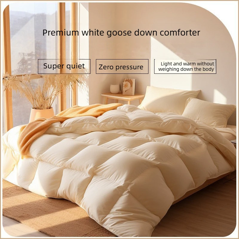 

Duvet Blanket Quilt Filling Duvet White Duck Down Core 5A Thickened Goose Down Warm Blanket Four Seasons Edredom