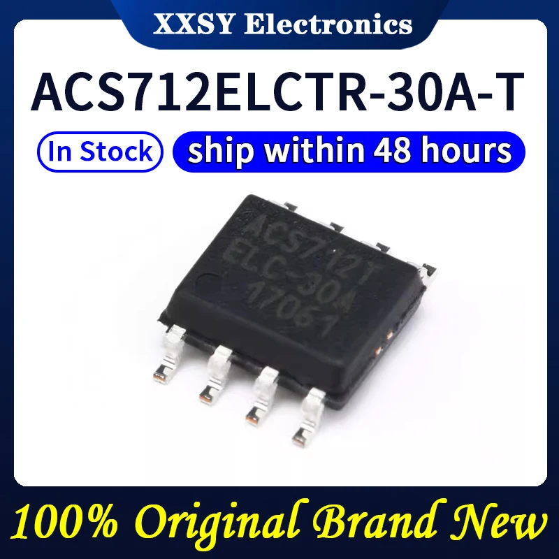 ACS712ELCTR-30A-T SOP8 ACS712T, alta calidad, 100% Original, nuevo