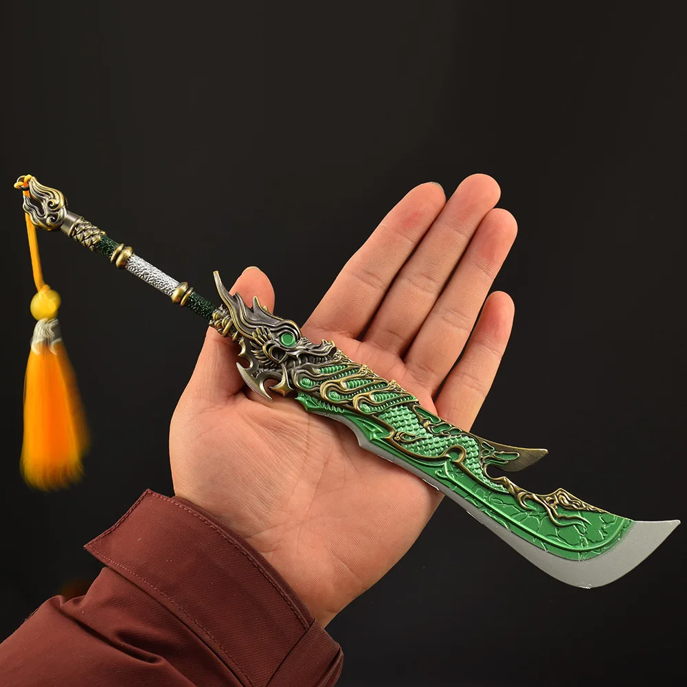 30 cm/11.8in Naraka: Bladepoint Longpan Breed Mes Wapen Model Props Metalen Party Cosplay Game Randapparatuur Ornamenten Vakantie Cadeau