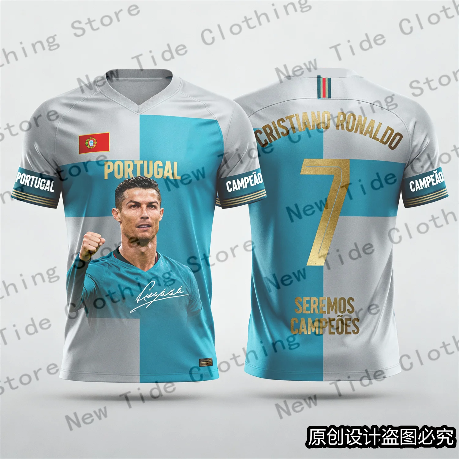 2026 تصميم حصري تذكاري CR7 جيرسي وتي شيرت للرجال المشجعين - إصدار خاص من معدات مشجعي كرة القدم المتاحة #6