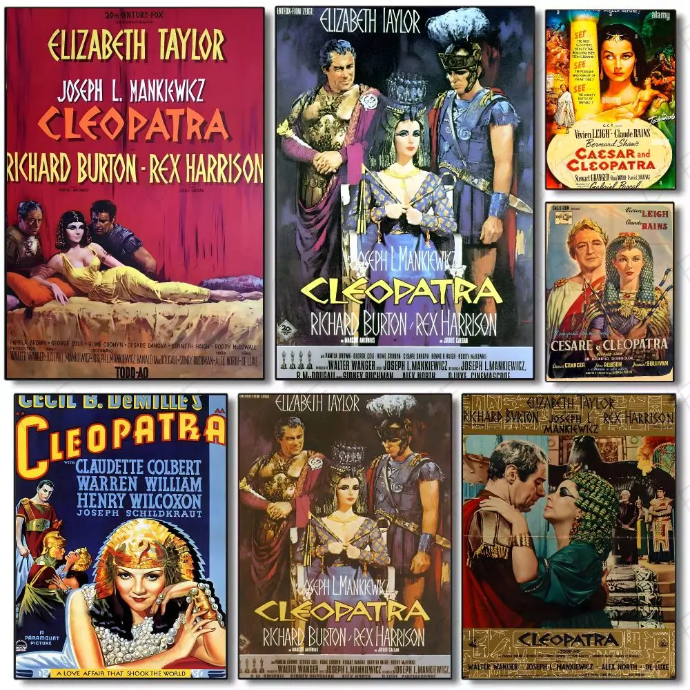 Figure History Cleopatra Poster Painting Wall Art Mural for Living Room Home Decor and Gifts